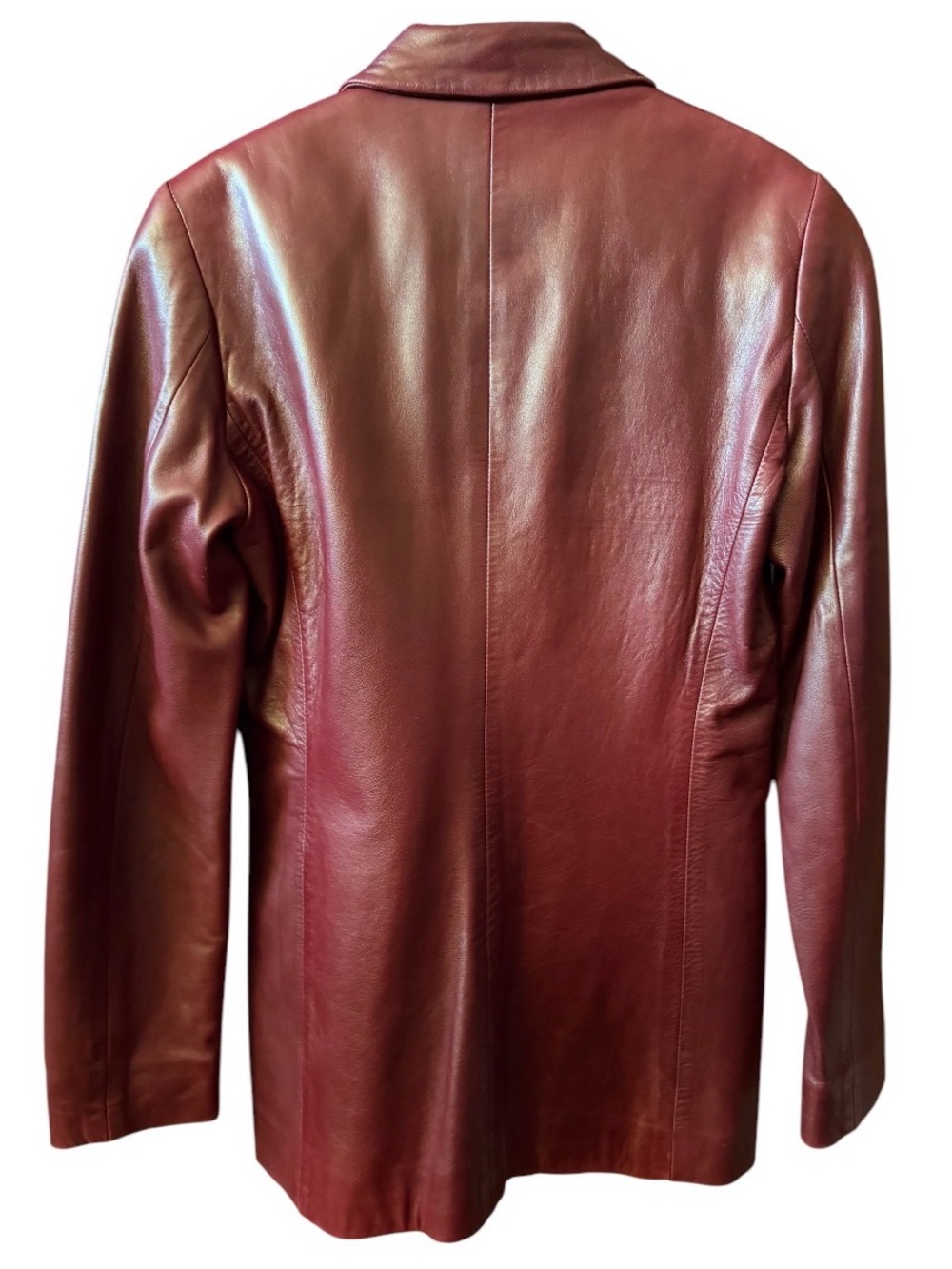COACH Vintage 90’s 2YK Burgundy Leather Jacket - Picture 6 of 10